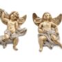 COPPIA-ANGIOLETTI-PUTTO-DESTRO-SINISTRO-DA-MURO-IN-CERAMICA-FOGLIA-ORO-E-AVORIO-152190612723