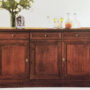 CREDENZA-CON-3-PORTE-E-3-CASSETTI-IN-LEGNO-NOCE-164706628883