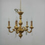 LAMPADARIO-LEGNO-FOGLIA-ORO-LAMPADA-SOFFITTO-PLAFONIERA-SOSPENSIONE-5-LUCI-161616336493