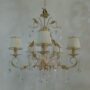 TIZIANO-LAMPADARIO-IN-METALLO-AVORIO-E-ORO-RICCO-CON-CRISTALLI-E-PARALUMI-5-LUCI-152290196673