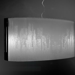 TRANTER LAMPADARIO SOSPENSIONE MODERNO GRIGIO CON MANATHANN 5 LUCI 60W