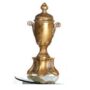 VASO-CON-COPERCHIO-IN-STILE-BAROCCO-IN-CERAMICA-FOGLIA-ORO-ARGENTO-ARREDO-CASA-162167151503
