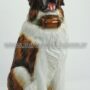 CANE-SAN-BERNARDO-SEDUTO-IN-CERAMICA-COLORATA-ANIMALI-ARREDO-CASA-152891600144