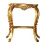 CONSOLLE-IN-LEGNO-STILE-FIORENTINO-DECORO-FOGLIA-ORO-ENTRATINA-SOGGIORNO-162195500154