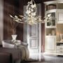 EDERA-LAMPADARIO-SOSPENSIONE-IN-FERRO-BATTUTO-AVORIO-E-ORO-6-LUCI-152165819964