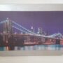 QUADRO-MODERNO-NEW-YORK-PONTE-BROOKLYN-IN-LEGNO-CORNICE-E-GLITTER-ARGENTO-162473162404