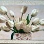 QUADRO-TULIPANI-BIANCHI-CORNICE-BIANCO-ARGENTO-ARREDO-CASA-SALOTTO-SALA-151748260864