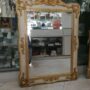 SPECCHIO-SPECCHIERA-DA-PARETE-IN-LEGNO-AVORIO-E-FOGLIA-ORO-CRISTALLI-ARREDO-CASA-162548829254