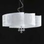 THADDEUS-LAMPADARIO-SOSPENSIONE-MODERNO-CON-VETRI-DECORO-OCCHIO-BIANCO-6-LUCI-162493141434