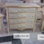 TRIS-DI-COMO-E-COMODINI-IN-LEGNO-DECORO-IN-FOGLIA-ORO-E-AVORIO-CAMERA-DA-LETTO-163670022094