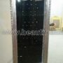 VETRINA-IN-LEGNO-FOGLIA-ARGENTO-E-STOFFA-NERA-CON-CRISTALLI-ARREDO-CASA-163310914944