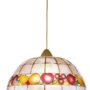 WADE-LAMPADARIO-SOSPENSIONE-CON-VETRO-TIFFANY-MADRE-PERLA-DECORATO-CON-FRUTTA-152443601464