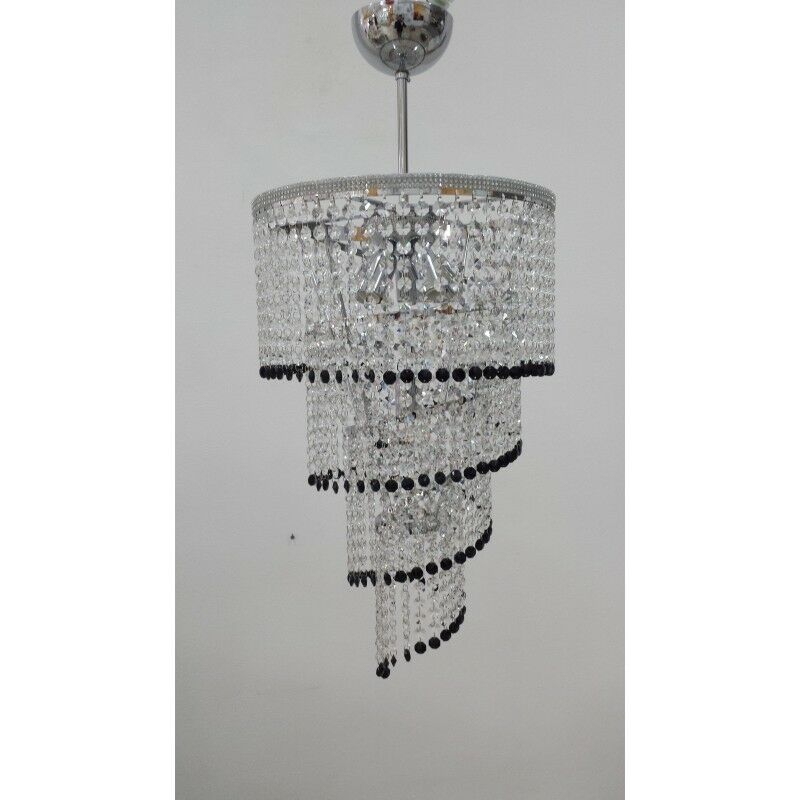 1200-LAMPADARIO-SOSPENSIONE-IN-METALLO-ORO-O-CROMO-E-VORTICE-DI-CRISTALLI-1-LUCE-163330362785-3