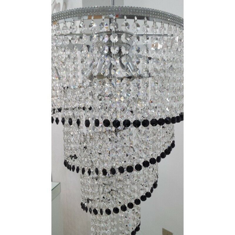 1200-LAMPADARIO-SOSPENSIONE-IN-METALLO-ORO-O-CROMO-E-VORTICE-DI-CRISTALLI-1-LUCE-163330362785-4