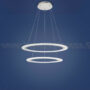 ACRYLED-LAMPADARIO-SOSPENSIONE-DOPPIO-ANELLO-GRANDE-IN-METALLO-SATINATO-A-LED-161842350745