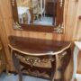 CONSOLLE-E-SPECCHIO-IN-LEGNO-NOCE-E-ORO-ENTRATINA-ARREDO-CASA-163570915975-2