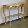 CONSOLLE-IN-LEGNO-AVORIO-ORO-ENTRATINA-SOGGIORNO-ARREDO-CASA-152232813465
