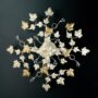EDERA-PLAFONIERA-IN-FERRO-BATTUTO-FOGLIA-COLORE-AVORIO-E-ORO-CRISTALLI-4-LUCI-162135264885