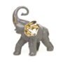 ELEFANTE-GRANDE-ZEUS-CON-PROBOSCIDE-ALTA-IN-CERAMICA-GRIGIO-ORO-CON-SWAROVSKI-162158604325