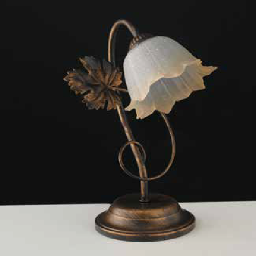 LAMPADARIO-5-LUCI-IN-FERRO-BATTUTO-MARRONE-AVORIO-ORO-153454044666-3