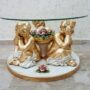 TAVOLINO-CON-ANGELI-MICHELE-IN-CERAMICA-FOGLIA-ORO-ROSE-E-CRISTALLO-SWAROVSKI-152181874216