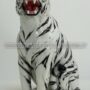 TIGRE-RUGGENTE-SEDUTA-IN-CERAMICA-TIGRATA-BIANCA-ANIMALI-PANTERA-ARREDO-CASA-152887018996