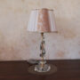 802-LUME-GRANDE-LAMPADA-IN-CRISTALLO-FINITURE-ORO-E-PARALUME-IN-TESSUTO-1-LUCE-153199250217