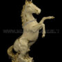 CAVALLO-GRANDE-IN-CERAMICA-CREMA-E-ORO-CON-CRISTALLI-SWAROVSKI-ANIMALI-152881906327