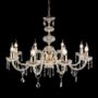 DALLAS-LAMPADARIO-IN-VETRO-CRISTALLO-TRASPARENTE-E-FINITURE-ORO-8-LUCI-152782316517