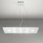 FLET-LAMPADARIO-SOSPENSIONE-RETTANGOLARE-GRANDE-ALLUMINIO-BIANCO-OPACO-10-LUCI-163088136207