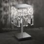 FRANGIA-LUMETTO-QUADRATO-IN-METALLO-CROMATO-PIASTRA-IN-ACCIAIO-CRISTALLI-2-LUCI-151525721267