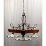 LAMPADARIO-A-3-LUCI-FORMA-A-BILANCIA-IN-CERAMICA-LEGNO-E-FERRO-BATTUTO-90×58-153988858487