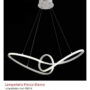 LAMPADARIO-A-LED-FORMA-A-FIOCCO-STRUTTURA-BIANCA-164260856877