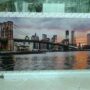 QUADRO-MODERNO-NEW-YORK-PONTE-BROOKLYN-CORNICE-ARGENTO-ARREDO-CASA-SALOTTO-SALA-151849949557