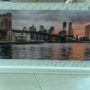 QUADRO-MODERNO-NEW-YORK-PONTE-BROOKLYN-CORNICE-ARGENTO-ARREDO-CASA-SALOTTO-SALA-151849950997