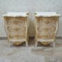 COPPIA-COMODINI-IN-LEGNO-CON-3-CASSETTI-DECORO-PANNA-E-FOGLIA-ORO-CON-CRISTALLI-162411986548