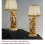 TRIS-DI-LUMI-IN-LEGNO-COMPLETO-DI-PARALUMI-ORO-CON-ANGELI-164259347028