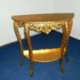 CONSOLLE-IN-LEGNO-DECORO-FOGLIA-ORO-ENTRATINA-SOGGIORNO-ARREDO-CASA-162194296699