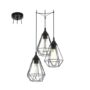 LAMPADA-A-SOSPENSIONE-3-LUCI-VINTAGE-ACCIAIO-NERO-SALONE-CAMERA-CUCINA-152072301329