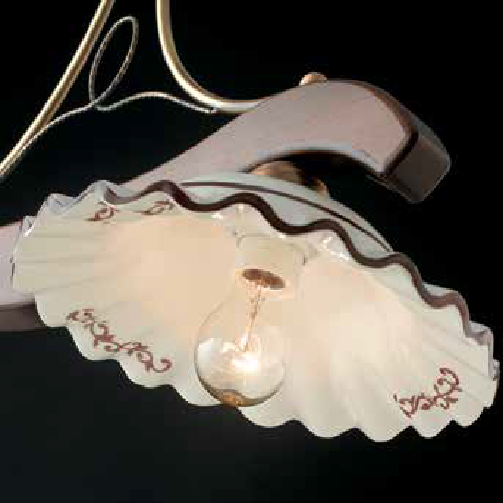 LAMPADARIO-2-LUCI-IN-LEGNO-NOCE-STRUTTURA-BRONZO-CON-COPPE-IN-CERAMICA-163652214899-3