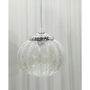 LAMPADARIO-A-1-LUCE-FORMA-A-ZUCCA-CON-VETRO-CRISTALLO-TRASPARENTE-DIAMETRO-40-153983376699
