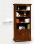 LIBRERIA-2-PORTE-E-4-VANI-A-GIORNO-IN-LEGNO-NOCE-154328629459