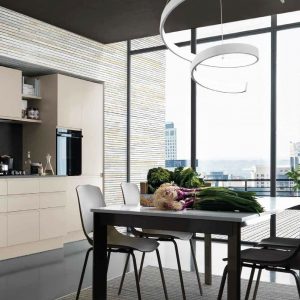 NASTRO SOSPENSIONE LED IN METALLO BIANCO