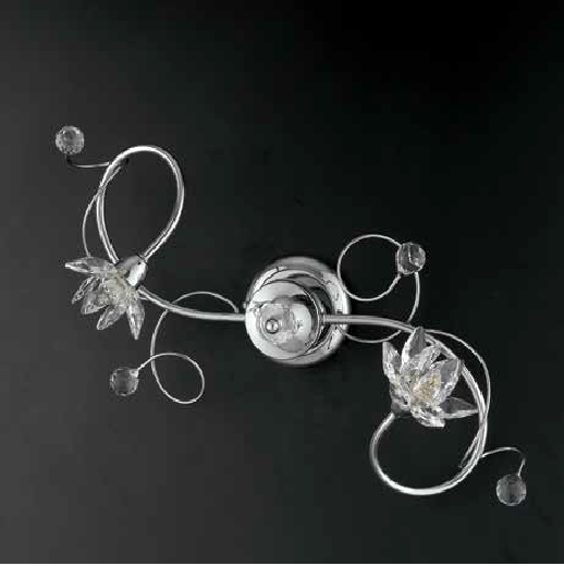 PLAFONIERA-IN-CROMO-A-3-LUCI-CON-SFERE-E-FIORI-IN-CRISTALLO-163646667709-5