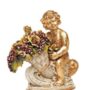 PUTTO-ANGELO-SU-CORNUCOPIA-CON-ROSE-E-UVA-IN-CERAMICA-FOGLIA-ORO-E-SWAROVSKI-162159444049