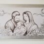 QUADRO-MODERNO-MEDIO-IN-LEGNO-DECORO-ARGENTO-CON-SACRA-FAMIGLIA-CAPEZZALE-153164791019