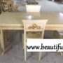 TAVOLO-4-SEDIE-DA-CUCINA-IN-LEGNO-AVORIO-E-ORO-ARREDO-CASA-CUCINA-162681612309